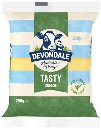 IGA Devondale Tasty or Colby Cheese Block 250g offer