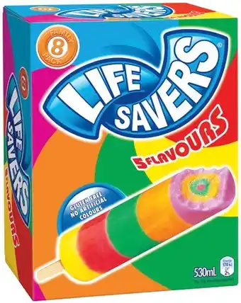 IGA Life Savers Ice Block 8 Pack offer