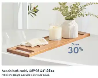 Pillow Talk Acacia Bath Caddy offer