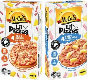 IGA McCain Lil’ Single Pizzas 4 Pack Selected Varieties offer