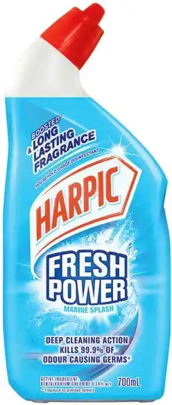 IGA Harpic Fresh Power Liquid Toilet Cleaner 700mL Selected Varieties offer