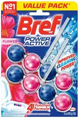 IGA Bref Rim Block Toilet Cleaner 2 Pack Selected Varieties offer