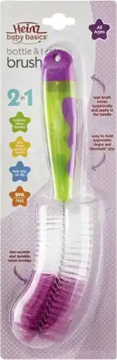 IGA Heinz Baby Basics Bottle & Teat Brush 1 Pack offer