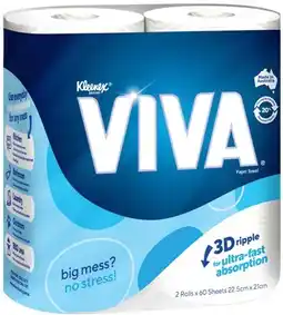 IGA Viva Paper Towels 2 Pack Selected Varieties offer