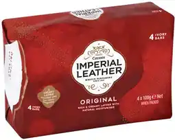 IGA Imperial Leather Original Ivory Bar Soap 4 Pack offer