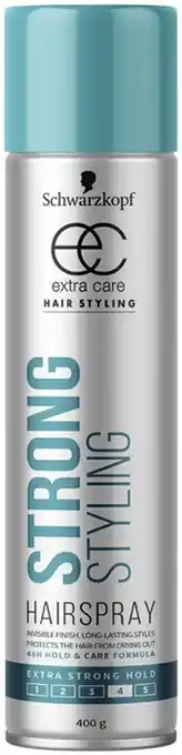 IGA Schwarzkopf Extra Care Styling Hairspray or Lacquer 400g offer