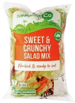 IGA Community Co Sweet & Crunchy Salad Mix 275g offer