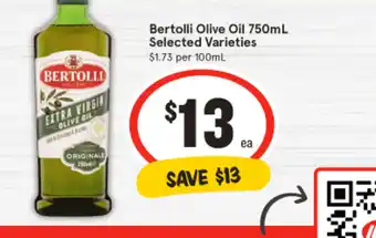 IGA Bertolli Olive Oil offer