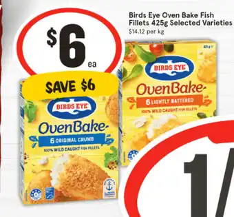 IGA Birds Eye Oven Bake Fish Fillets offer