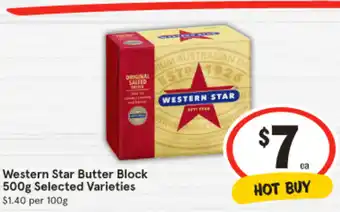 IGA Western Star Butter Block offer