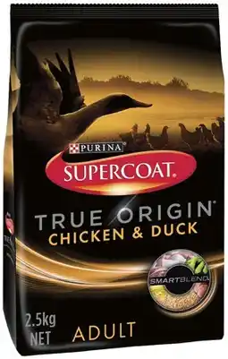 IGA Supercoat True Origin Chicken & Duck Dry Dog Food 2.5kg offer