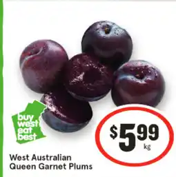 IGA West Australian Queen Garnet Plums offer