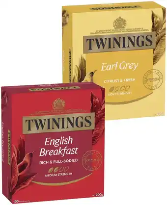 IGA Twinings Tea Bags 80‑100 Pack Selected Varieties offer