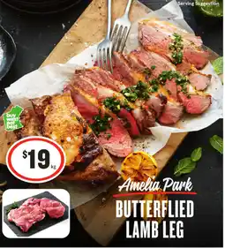 IGA Butterflied Lamb Leg offer