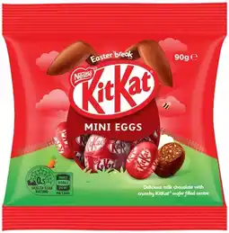 IGA Nestle Kit Kat Mini Easter Eggs Bag 90g offer