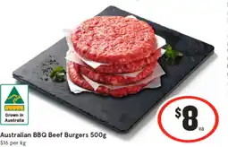 IGA Australian BBQ Beef Burgers offer