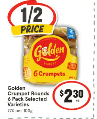 IGA Golden Crumpet Rounds offer