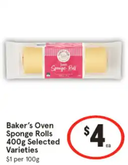 IGA Baker's Oven Sponge Rolls offer