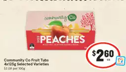 IGA Community Co Fruit Tubs 4x125g offer