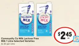 IGA Community Co Milk Lactose Free Milk offer