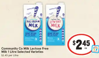 IGA Community Co Milk Lactose Free Milk offer