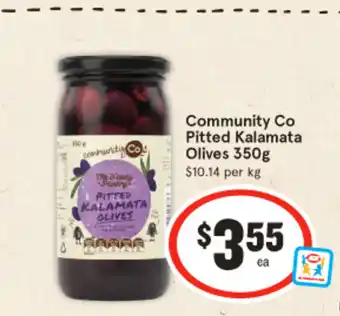 IGA Community Co Pitted Kalamata Olives offer