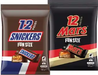 IGA Mars, M&M's or Skittles Fun Size Pack 132‑192g Selected Varieties offer