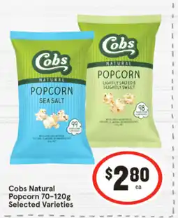 IGA Cobs Natural Popcorn offer