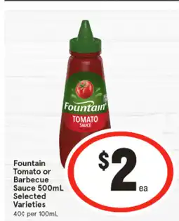 IGA Fountain Tomato or Barbecue Sauce offer