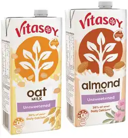 IGA Vitasoy Almond Milk, Oat or Soy Milky 1 Litre Selected Varieties offer