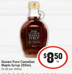 IGA Queen Pure Canadian Maple Syrup offer