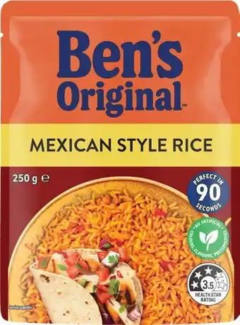 IGA Ben's Original Rice 240‑250g Selected Varieties offer