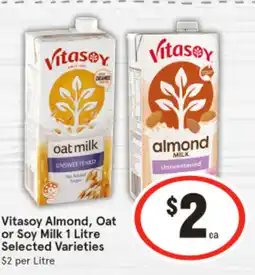 IGA Vitasoy Almond, Oat or Soy Milk offer