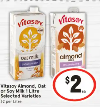 IGA Vitasoy Almond, Oat or Soy Milk offer