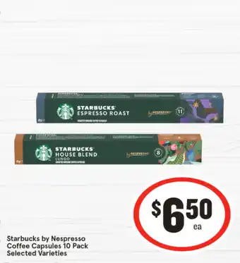 IGA Starbucks by Nespresso Coffee Capsules offer