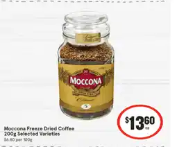 IGA Moccona Freeze Dried Coffee offer