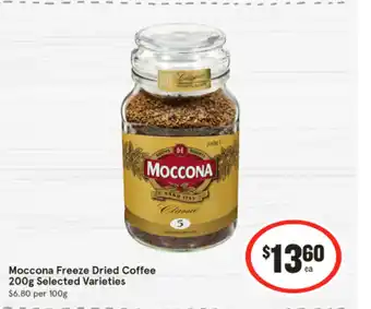 IGA Moccona Freeze Dried Coffee offer