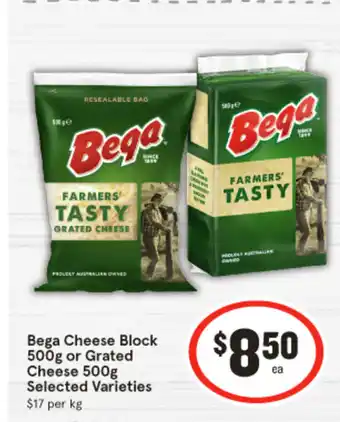 IGA Bega Cheese Block or Grated Cheese offer