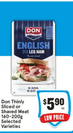 IGA Don Thinly Sliced or Shaved Meat 160-200g offer