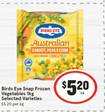 IGA Birds Eye Snap Frozen Vegetables offer