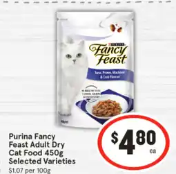 IGA Purina Fancy Feast Adult Dry Cat Food offer