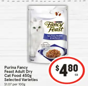 IGA Purina Fancy Feast Adult Dry Cat Food offer