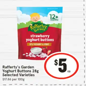 IGA Rafferty's Garden Yoghurt Buttons offer