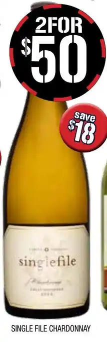 Farmer Jack's Single File Chardonnay offer