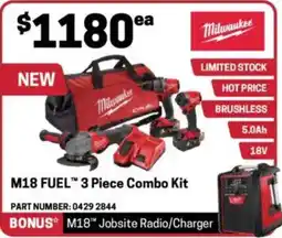 Blackwoods M18 FUEL 3 Piece Combo Kit offer