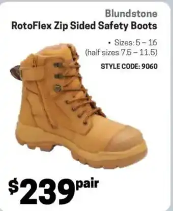 Blackwoods RotoFlex Zip Sided Safety Boots offer