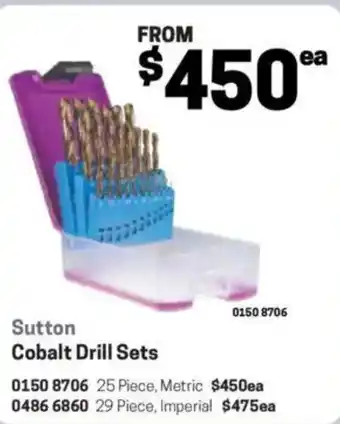 Blackwoods Cobalt Drill Sets offer