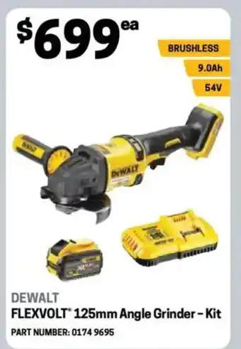 Blackwoods FLEXVOLT 125mm Angle Grinder-Kit offer