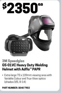 Blackwoods G5-01VC Heavy Duty Welding Helmet with Adflo PAPR offer