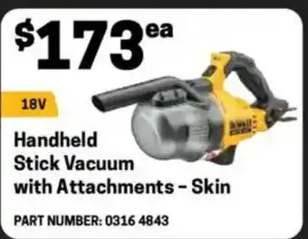 Blackwoods Handheld Stick Vacuum with Attachments - Skin offer